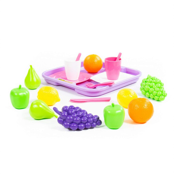 Polesie - Wader Zestaw Piknikowy Owoce z naczyniami i tacą 46970