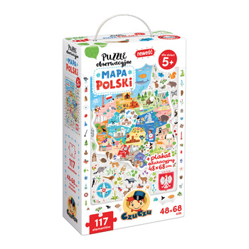 CzuCzu  Puzzle obserwacyjne Mapa Polski 0968