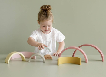 Little Dutch Tęcza Wieża Układanka Róż LD7033