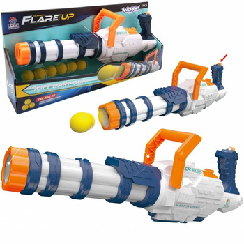 WOOPIE Pistolet na Piłki Kulki Piankowe Wyrzutnia Automatyczna 7 elementów 40277