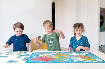 Puzzle Mapa Świata 150 elementów Scratch 6181076