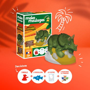 Mako Figurki Triceratops 39050 Gipsowe Figurki dla Dzieci