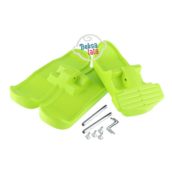 FWRIDER Skis - Płozy / Narty śnieżne Lime / Limonkowe