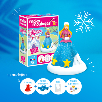Mako Figurki Moja Zimowa Księżniczka 39014 Gipsowe Figurki dla Dzieci