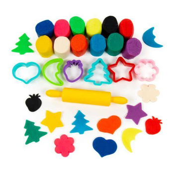 Polesie - Wader GenioKids Cisto Plastelina Zestaw Masy Plastycznej 12 Kolorów + Akcesoria TA1068