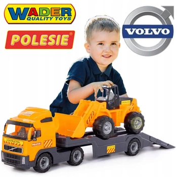 Polesie - Wader Volvo Samochód Holownik + Traktor-Ładowarka Super Zestaw 36803