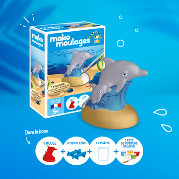 Mako Figurki Delfin 39116 Gipsowe Figurki dla Dzieci