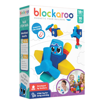 BLOCKAROO ZESTAW SAMOLOT 10 elementów KLOCKI 301002