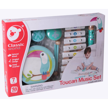 CLASSIC WORLD Zestaw Muzyczny Cymbałki + Akcesoria CW4032