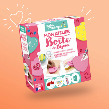 Mako Creations Zestaw Szkatułka Na Biżuterię 39054 Gipsowe Figurki dla Dzieci