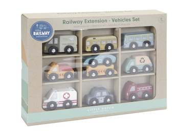 Little Dutch Zestaw 9 pojazdów - autek LD4492