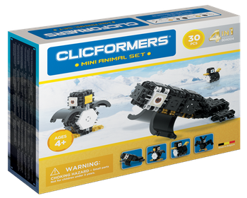 CLICFORMERS Arktyczne zwierzęta 4w1 30 elementów KLOCKI 804004