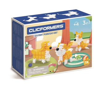 CLICFORMERS Set Sweet Friends Pieski 74 elementy KLOCKI 806001