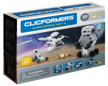 CLICFORMERS Kosmos  Pojazdy Kosmiczne 4 w 1 30 elementów KLOCKI 804003