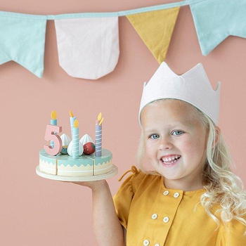 Little Dutch Duży drewniany tort urodzinowy torcik LD4494