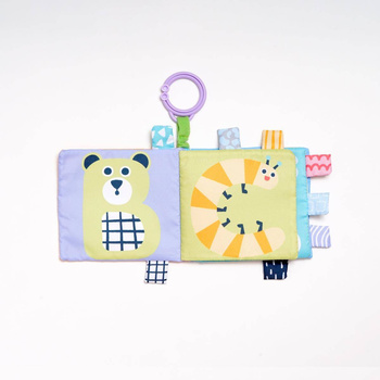 Miękka książeczka dwustronna z możliwością zawieszenia na wózku/foteliku - Alfabet  K's Kids KA10808-HC