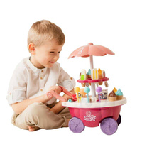 Sklep Food Truck Cukiernia Wózek Stoisko z Lodami Słodyczami + 36 akcesoriów WOOPIE  29993