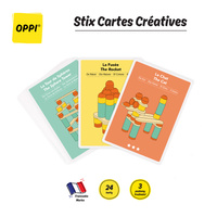 OPPI STIX Zestaw 24 kreatywnych kart 