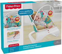 Fisher Price Leżaczek Bujaczek z wibracją - Zwierzątka FDG32