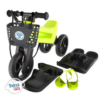 Narty , Rowerek , Jeździk 3 w 1 Nartosanki FWRider Yetti Super Pack Zestaw Zimowy: Lime - Black/ Limonkowo - Czarny 516460 