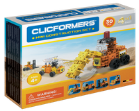 CLICFORMERS Maszyny Budowlane 4w1 30 elementów KLOCKI 804001 