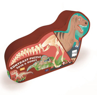  Dwustronne Puzzle XL Dinozaury i szkielety Scratch 6181141