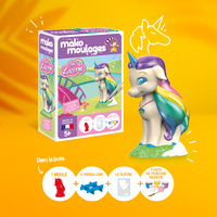 Mako Figurki Tęczowy Jednorożec 39108 Gipsowe Figurki dla Dzieci