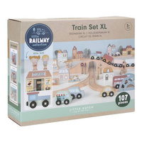 Little Dutch Drewniana kolejka XXL -107 elementów LD4487
