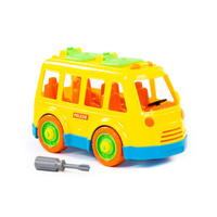 Polesie - Wader Autobus 26 elementów Klocki + Śrubokręt 71248