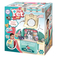 Piesek zestaw pielęgnacyjny 2w1 w plecaku WOOPIE  30630