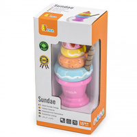 Drewniana Piramida lody owocowe 5 elementów VIGA 51321
