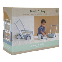 Little Dutch Wózek-pchacz z klockami Błękit Ocean LD7021