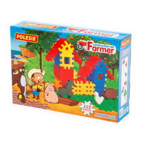 Polesie - Wader Klocki Farmer Wafle 112 elementów 4864